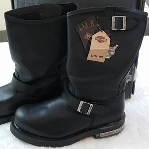 fur lined leather boots